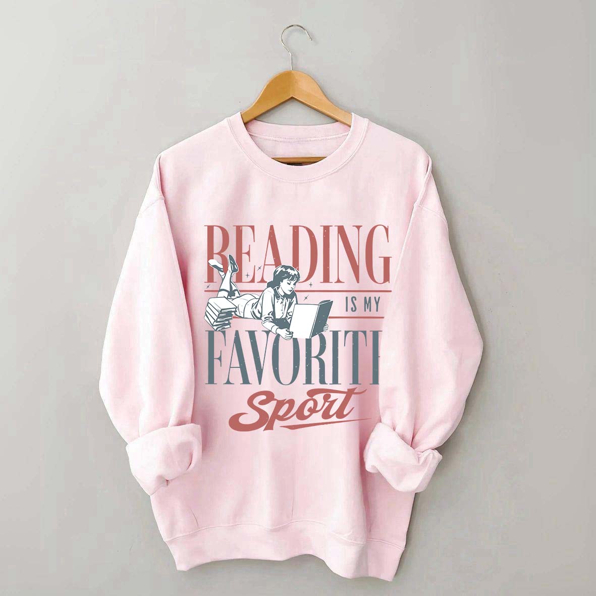 Vintage Reading Is My Favorite Sport Sweatshirt