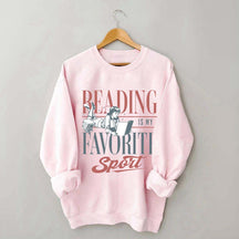Vintage Reading Is My Favorite Sport Sweatshirt