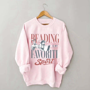 Vintage Reading Is My Favorite Sport Sweatshirt