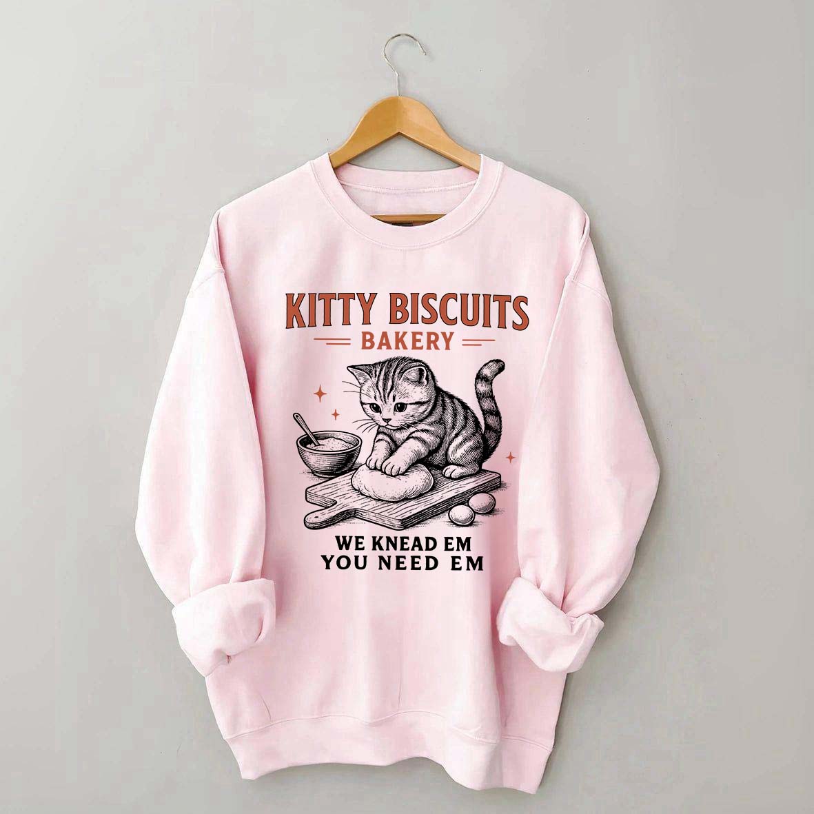 Sourdough Bread Kitty Biscuit Sweatshirt