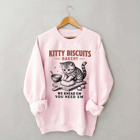 Sourdough Bread Kitty Biscuit Sweatshirt