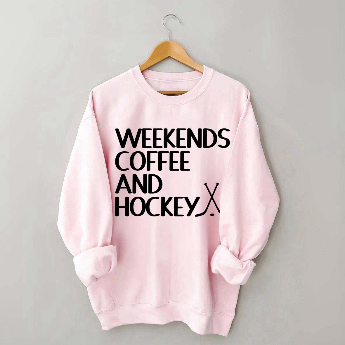 Weekends Coffee And Hockey Lovers Sweatshirt