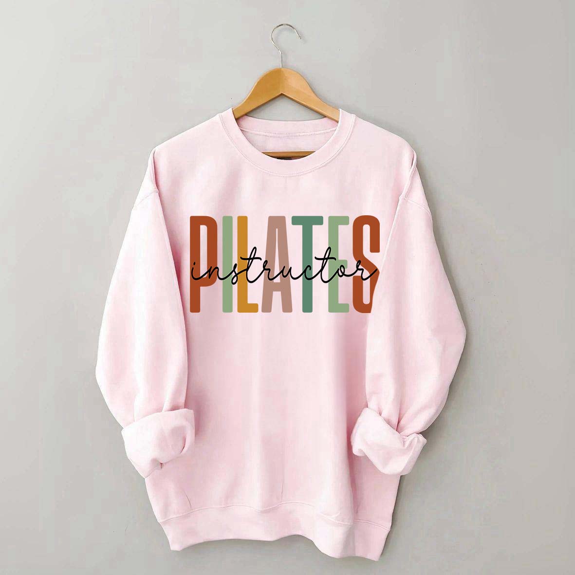 Pilates Instructor Comfort Colors Gym Workout Sweatshirt