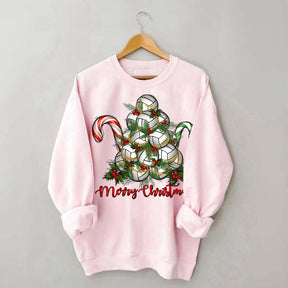 Volleyball Christmas Merry Xmas Sweatshirt