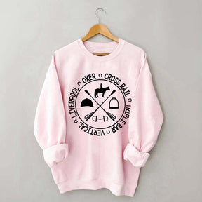 Horse Show Jumps Equestrian Sweatshirt