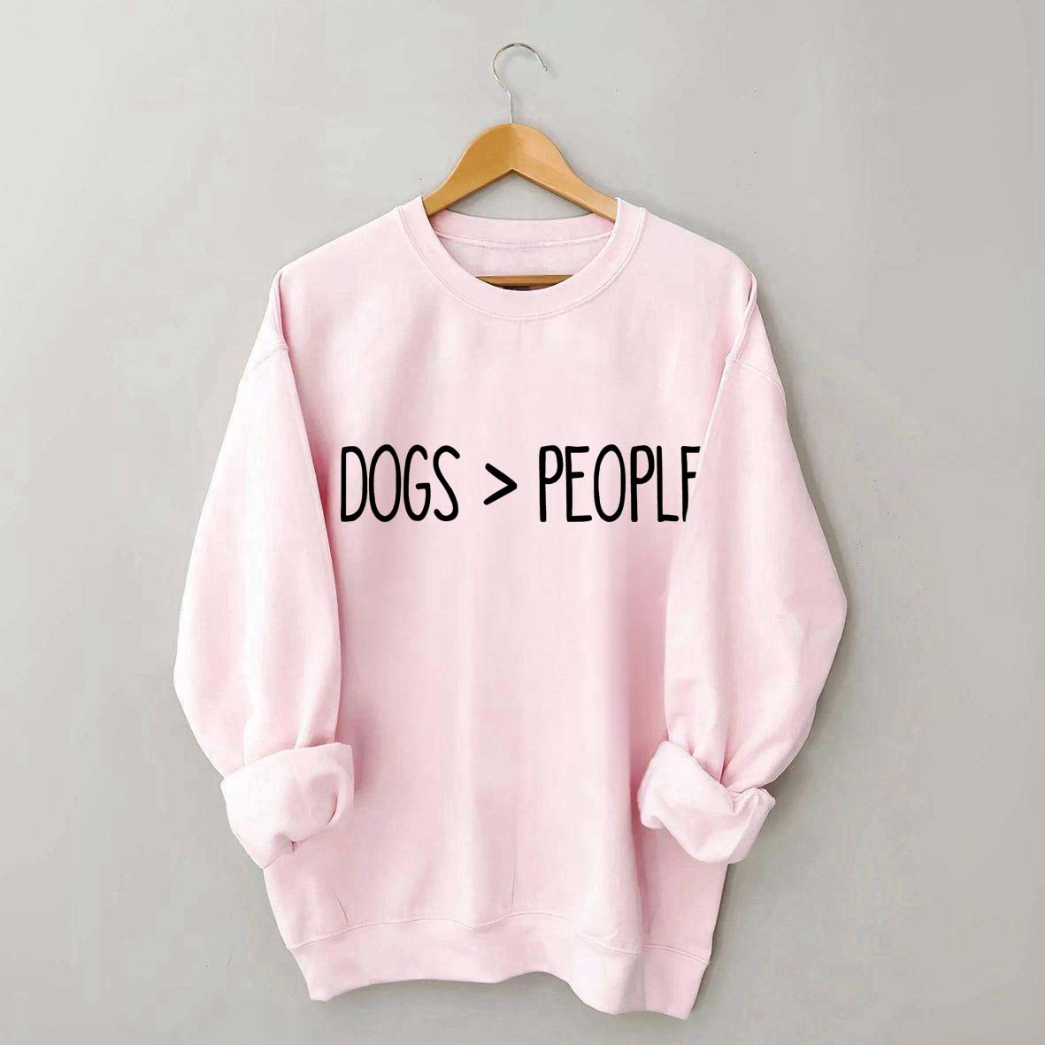 Dogs Over People Minimalist Sweatshirt