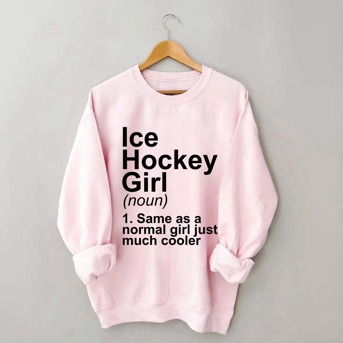 Ice Hockey Girl Sassy Sport Sweatshirt