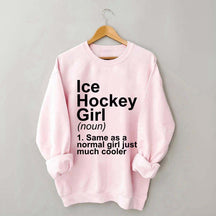 Ice Hockey Girl Sassy Sport Sweatshirt