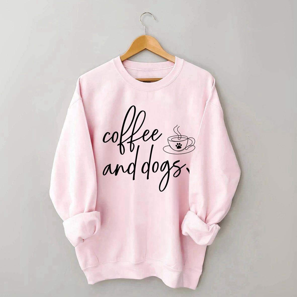Minimalistic Coffee and Dogs Sweatshirt