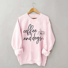 Minimalistic Coffee and Dogs Sweatshirt