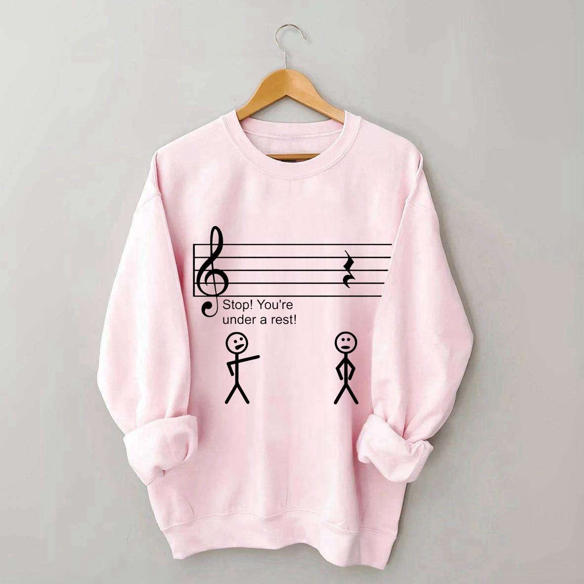 Stop Under a Rest Music Sweatshirt