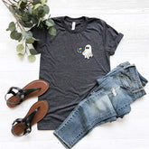 Volleyball Ghost Halloween T-Shirt