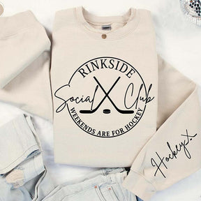 Rinkside Social Club Hockey Sports Mom Sweatshirt