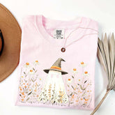 Retro Halloween Fall Aesthetic Daisy Flower T-Shirt