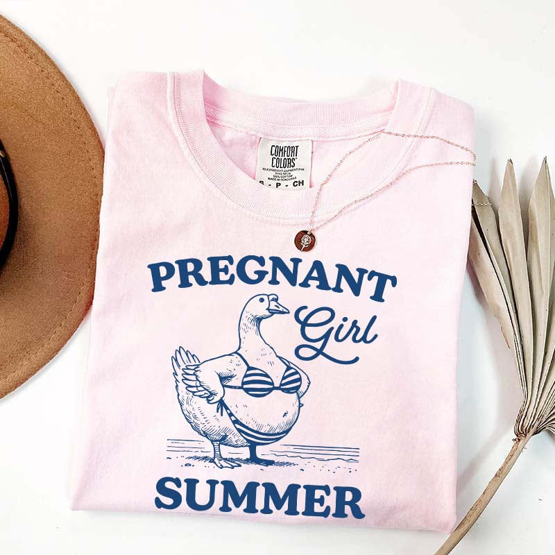 Pregnant Girl Summer T-Shirt