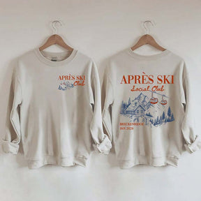 Retro Ski Lodge Warm Winter Sweatshirt