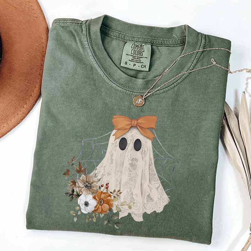 Halloween Lace Ghost T-Shirt