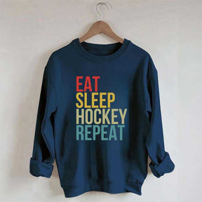 Eat Sleep Hockey Repeat Sweatshirt