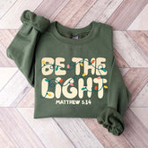 Christmas Religious Be The Light Sweatshirt