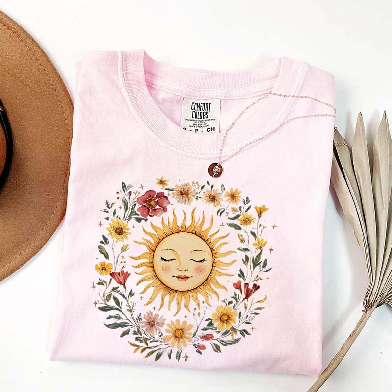 Retro Sunflower Summer Vibes T-Shirt