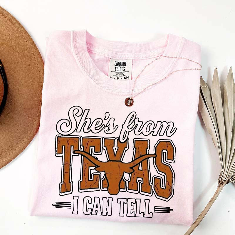Comfort Colors She's From Texas T-Shirt