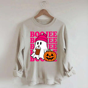 Boojee Ghost Halloween Pumpkin Sweatshirt