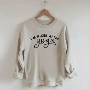 I'm Nicer After Yoga Sweatshirt