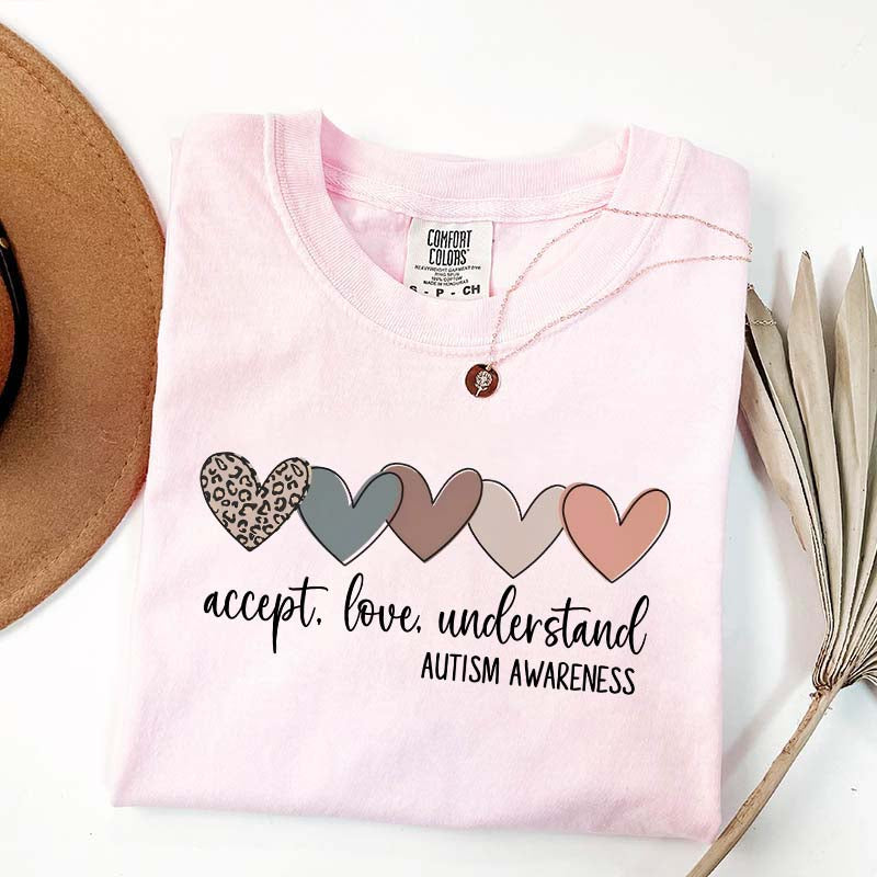 Accept Love Understand Autism Acceptance T-Shirt