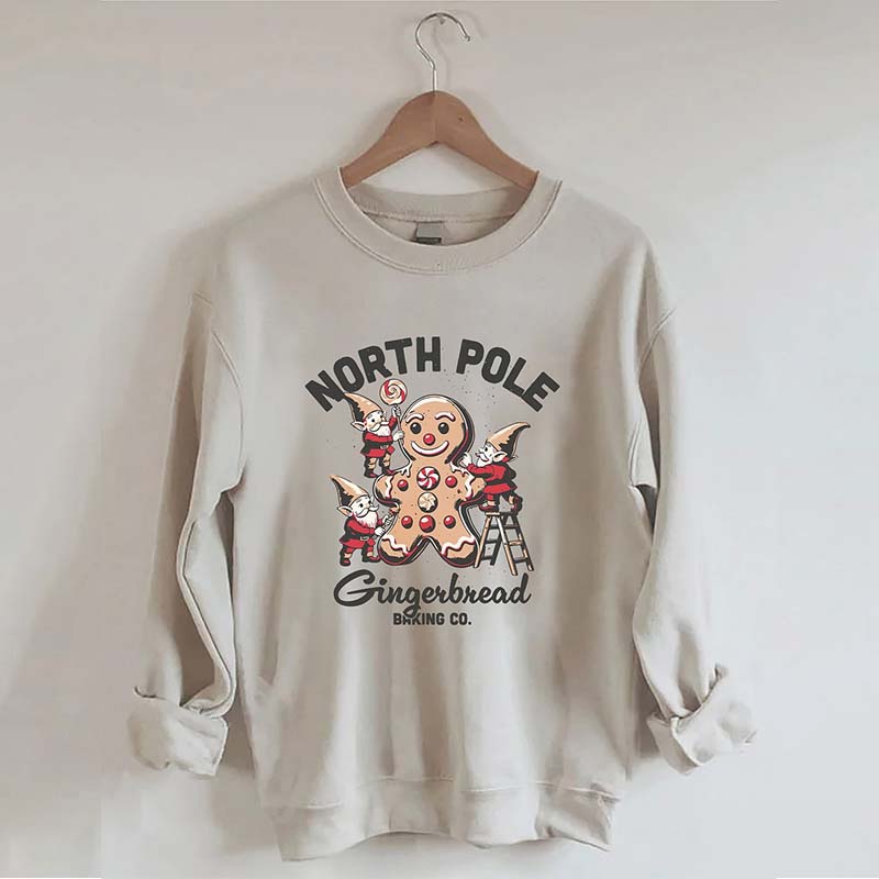 North Pole Gingerbread Baking Co Sweatshirt