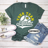 Custom Softball Mom T-Shirt
