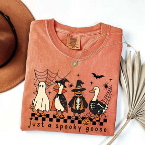 Just a Spooky Goose Halloween Horror T-Shirt