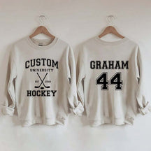 Personalized University Hockey Est Custom Year Sweatshirt