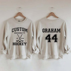 Personalized University Hockey Est Custom Year Sweatshirt