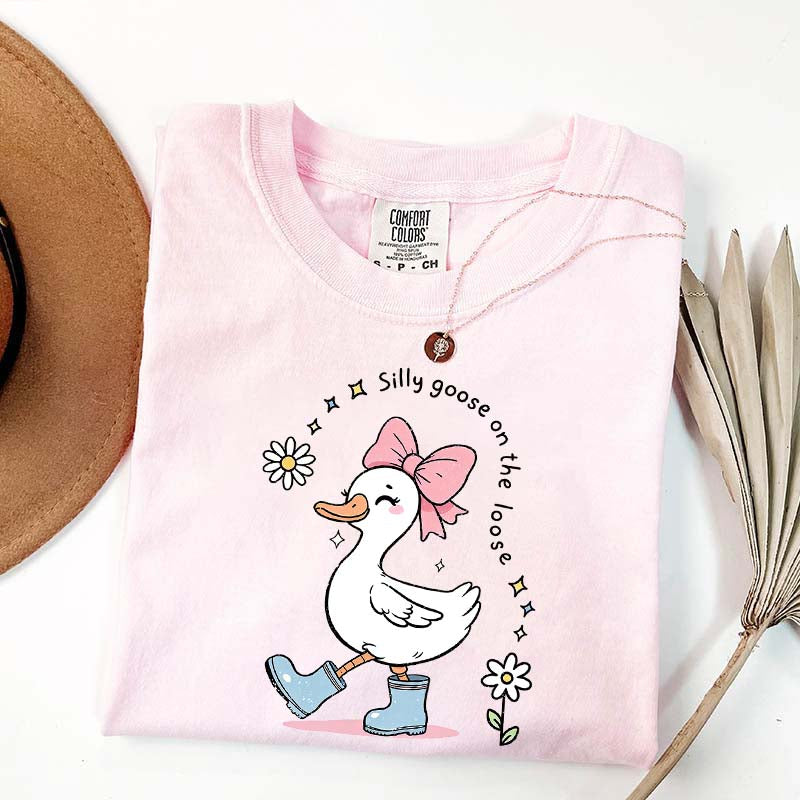 Silly Goose On The Loose Floral T-Shirt