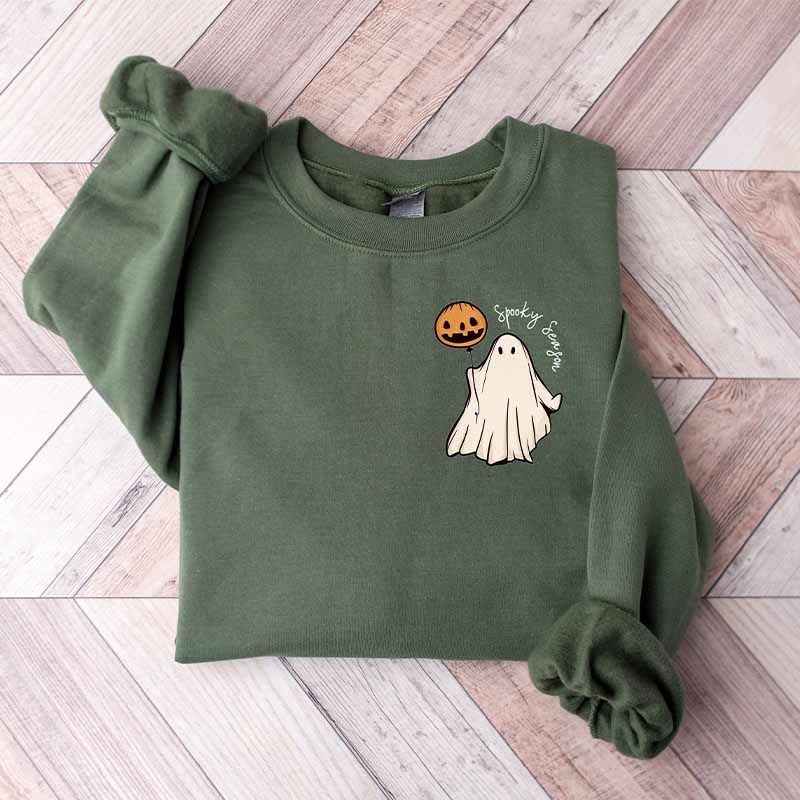 Spooky Season Pumpkin Fall Cute and Scary Sweatshirt