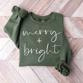 Cute Merry And Bright Holiday Sweatshirt