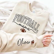 Personalize Football Season Mama Sweatshirt