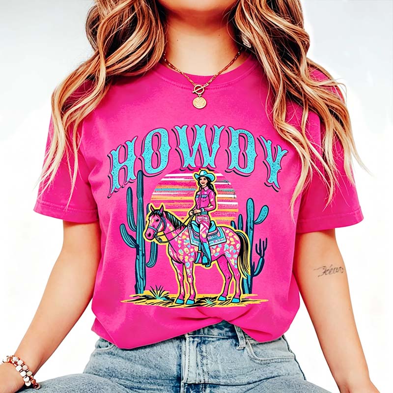 Comfort Colors Howdy Western Cowgirl T-Shirt
