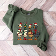 Funny Duck Christmas Lights Sweatshirt