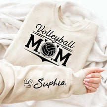 Personalized Volleyball Love Mom Sweatshirt