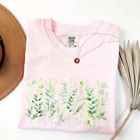 Botanical Fern Leaves Green Foliage T-Shirt
