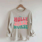 Holly Jolly Nurse Christmas Sweatshirt