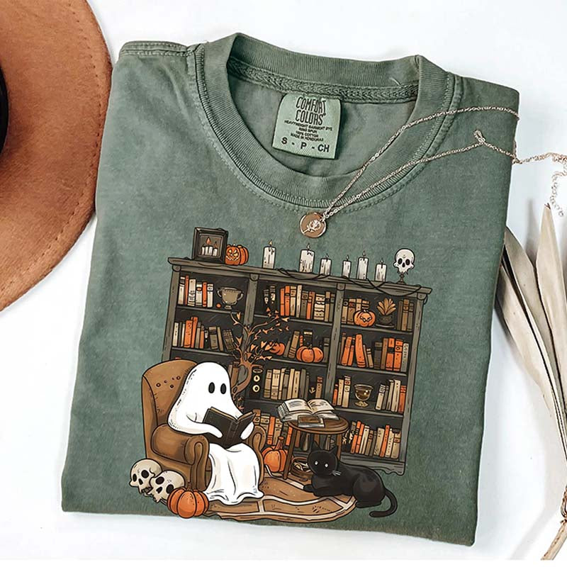 Funny Halloween Reading Book T-Shirt
