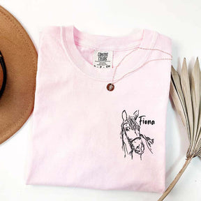 Custom Horse Equestrian Name T-Shirt