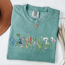 Retro Nature Spring Cottagecore Boho Flower T-Shirt