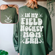 Custom In My Field Hockey Mom Era Retro Sweatshirt