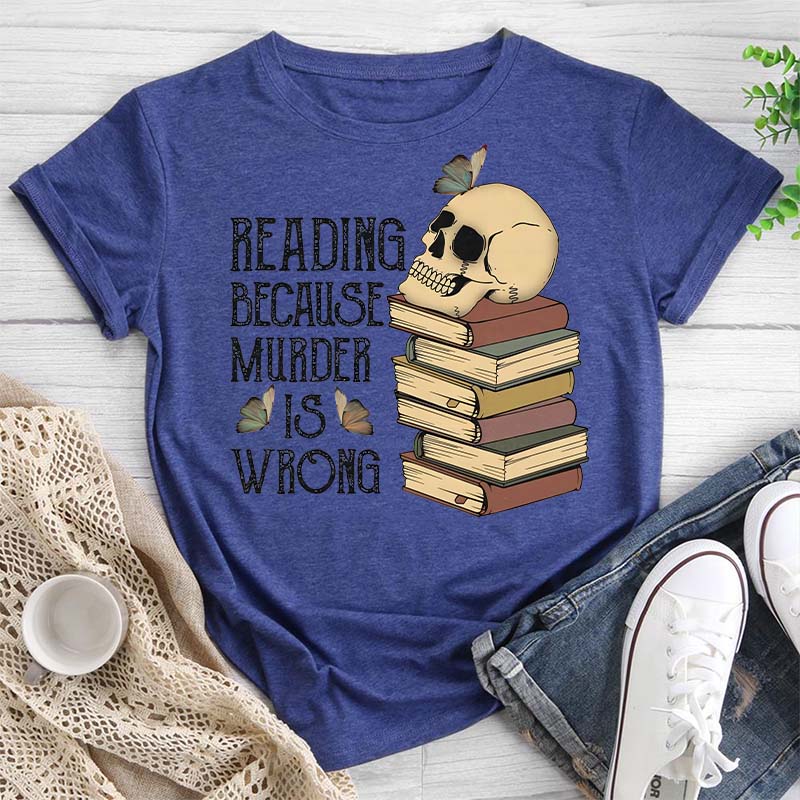 Book Lover Round Neck T-shirt
