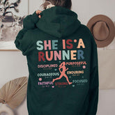 Half Marathon Running Religous Hoodie