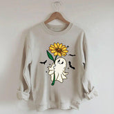 Ghost Sunflower Halloween Sweatshirt