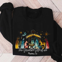 The Greatest Gift of All Matthew 1:21 Bible Sweatshirt